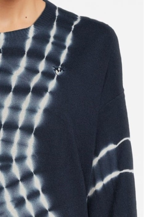 TARAMUNDI MAGLIA 100% CACHEMIR BEIGE/BLUE 4