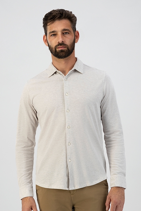 SHIRT CA MELANGE PIQUE OFFWHITE 2