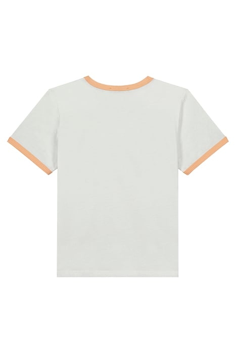 JOMI T-SHIRT WHITE BEACH/SUMMER ORANGE 2
