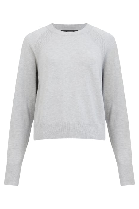 SUPERSOFT DOUBLE RAGLAN CREW LGT GREY MEL 1