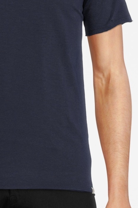 BASIC ROUND NECK TEE SLUB JERSEY DK. NAVY 5