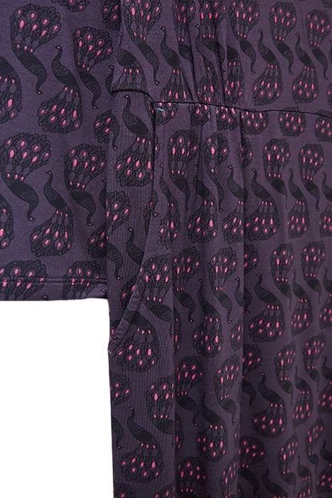 TALIA ECO VERO JERSEY DRESS PURPLE MLT 4