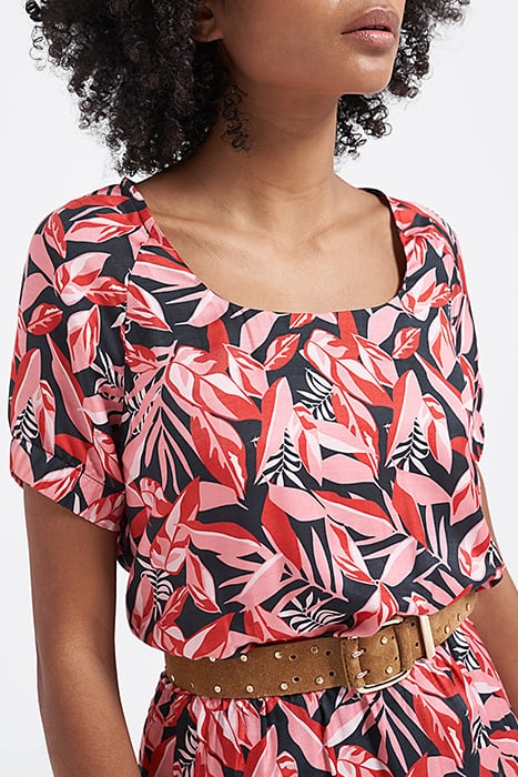 POPPY DRESS WITH POP PALM-TREE PRINT PALM POP 6