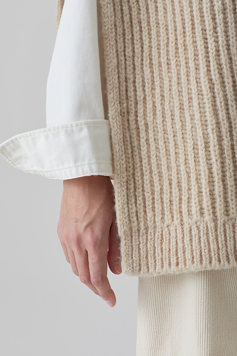 PONCHO TURTLENECK KNITS NUDE 6