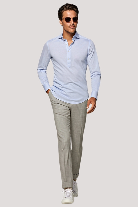 Light Blue Extra Slim Fit Popover 3