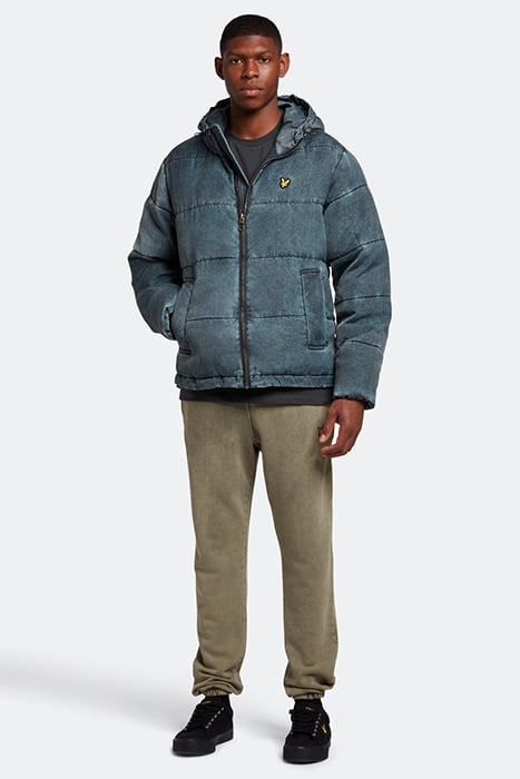 WASHED WADDED JACKET DARK NAVY 2