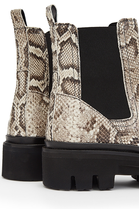 BEA SNAKE BOOT TAUPE GREY 7