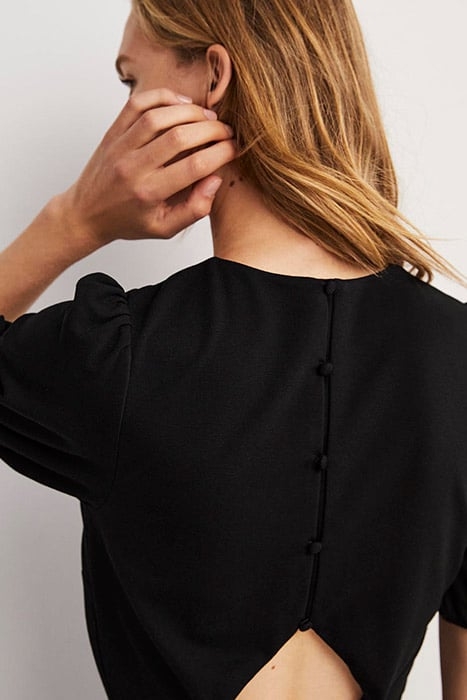 CUT OUT JERSEY MINI DRESS BLK 5