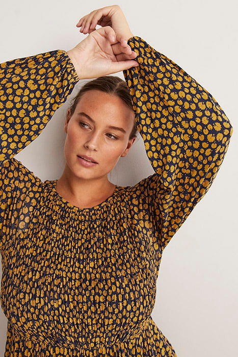 SMOCKED BODICE JERSEY DRESS DCM 5