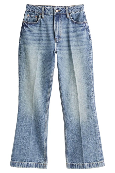 RIGID CROPPED FLARE JEANS GRN 6