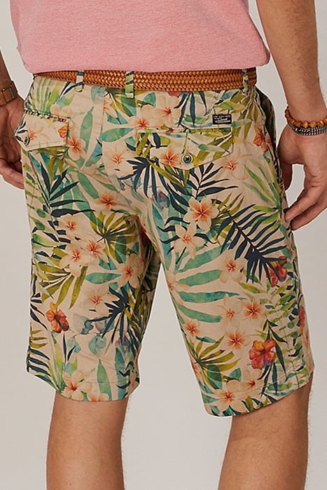 TROPIC FLOWERPRINT FANCY SHORT BROWN 3