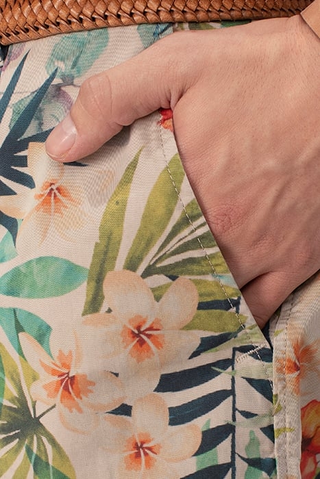 TROPIC FLOWERPRINT FANCY SHORT BROWN 5