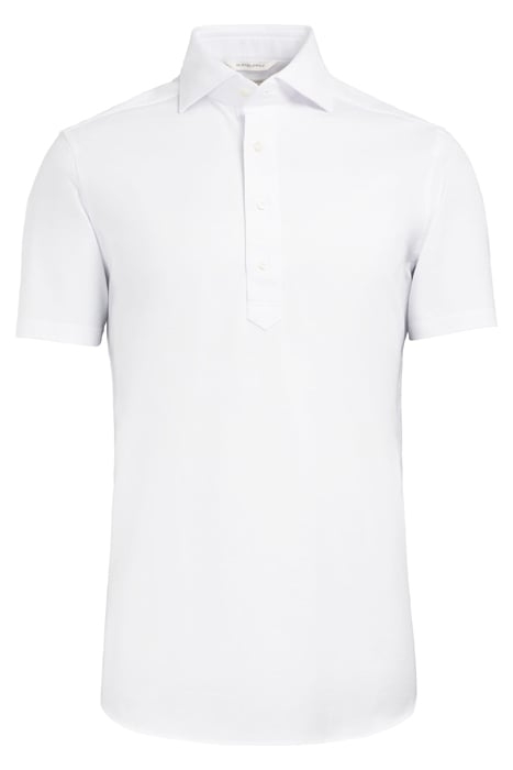 White Jersey Extra Slim Fit Short Sleeve Shirt 2