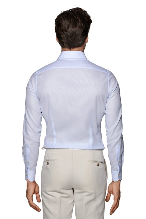 Light Blue Giro Inglese Extra Slim Fit Shirt 3
