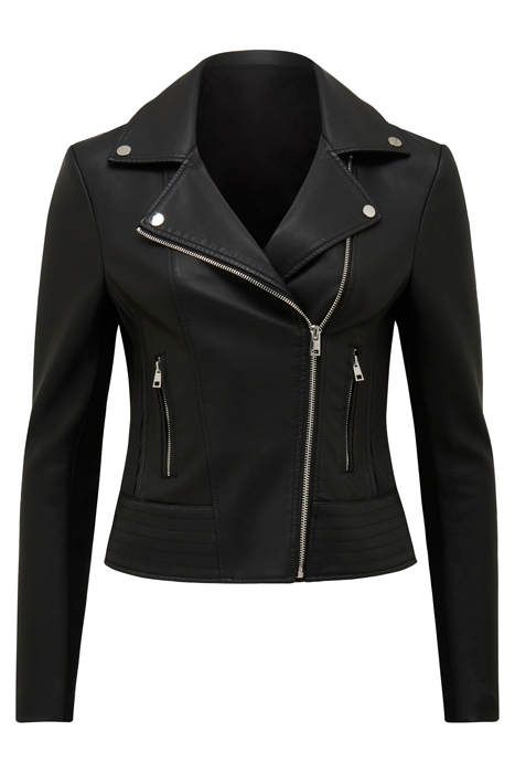 SKYE POLYURETHANE BIKER JACKET BLACK 6