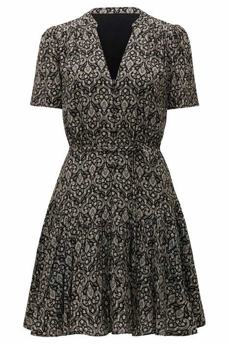 NIA SHORT SLEEVE TIERED MINI DRESS ODESSA TILE 6