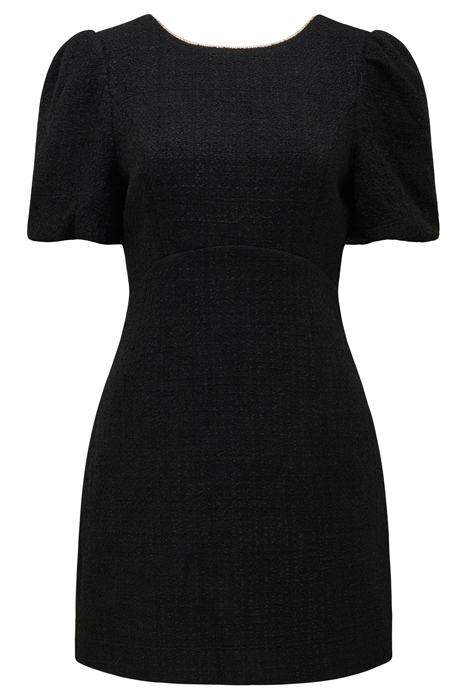 KAIA BOUCLE BOW DRESS BLACK 6