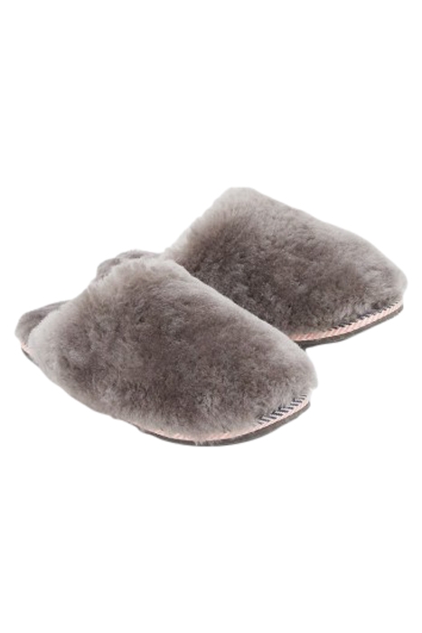 SHEARLING SLIPPER MULE MID GREY 2