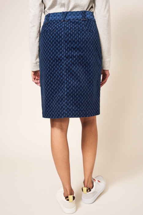 MELODY  CORD SKIRT BLUE 3