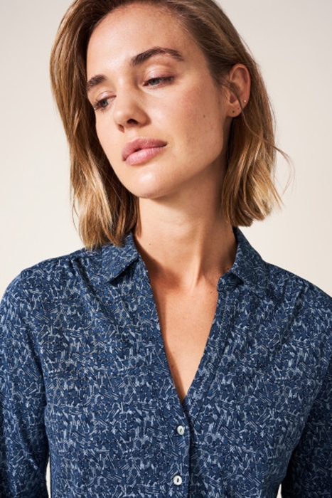 ANNIE JERSEY SHIRT NAVY PRINT 4
