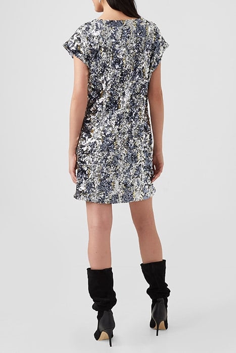 BILAZ CAMO SEQUIN DRESSES SILVER 2