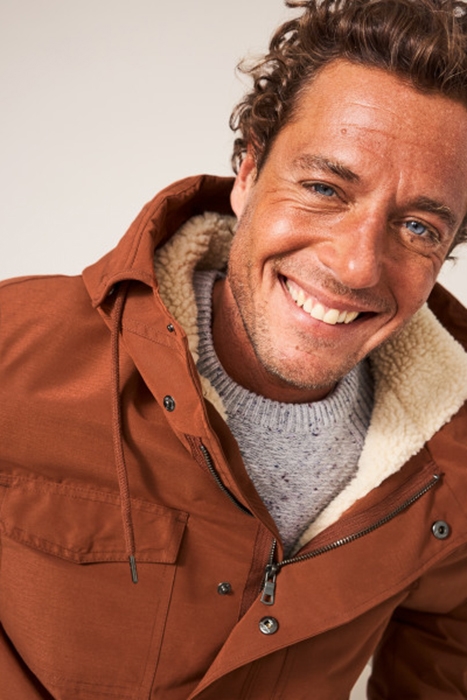 RYE HOODED 4 POCKET MID BROWN 4