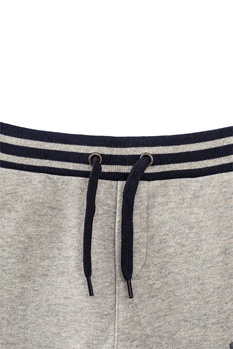 BOYS’ MEDIUM GREY MARL AND NAVY SWEATSHIRT FABRIC BERMUDAS 3