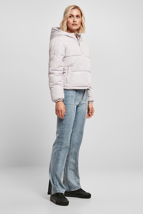 LADIES PUFFER PULL OVER JACKET SOFTLILAC 4