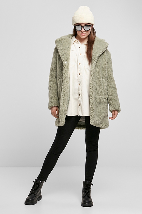 LADIES OVERSIZED SHERPA COAT SOFTSALVIA 4