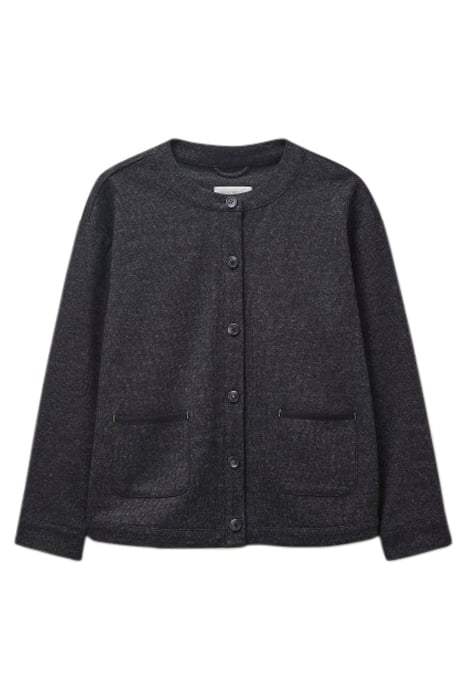 ADELE WOOL MIX JERSEY JACKET GREY 1