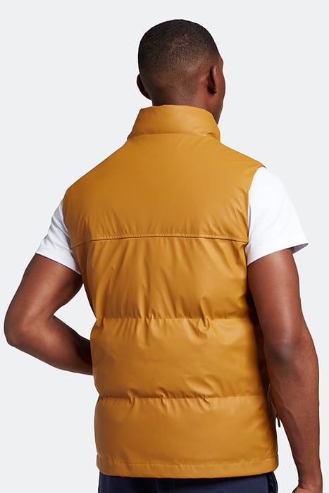 RUBBERISED WADDED GILET W704 ANNIVERSARY GOLD 2
