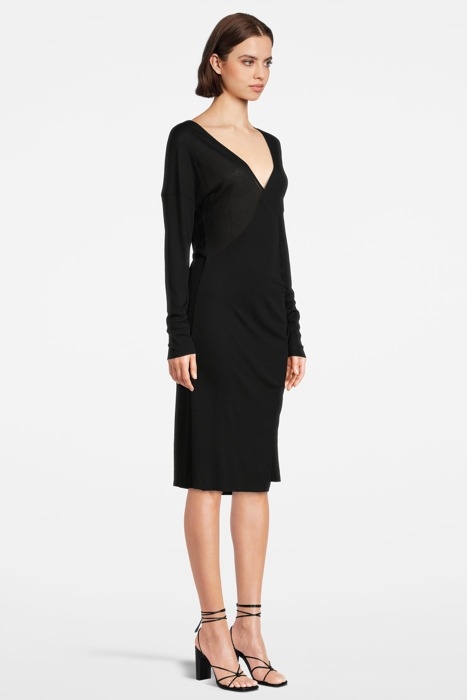 LEONIE WRAP DRESS BLACK 3