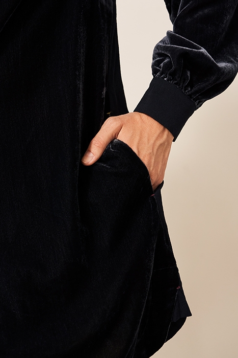 DAKOTA VELVET TUNIC DARK GREY 4