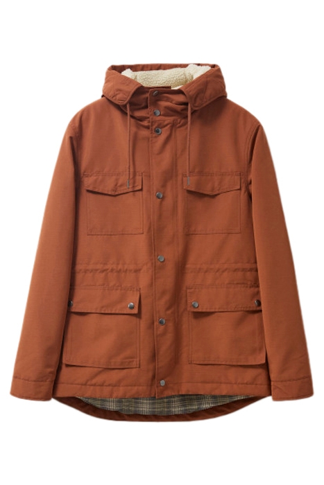 RYE HOODED 4 POCKET MID BROWN 1