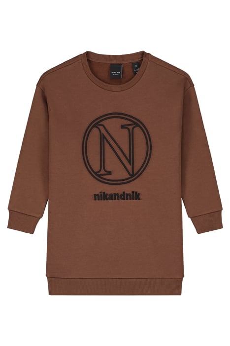 VIDA SWEATDRESS DARK BROWN 1