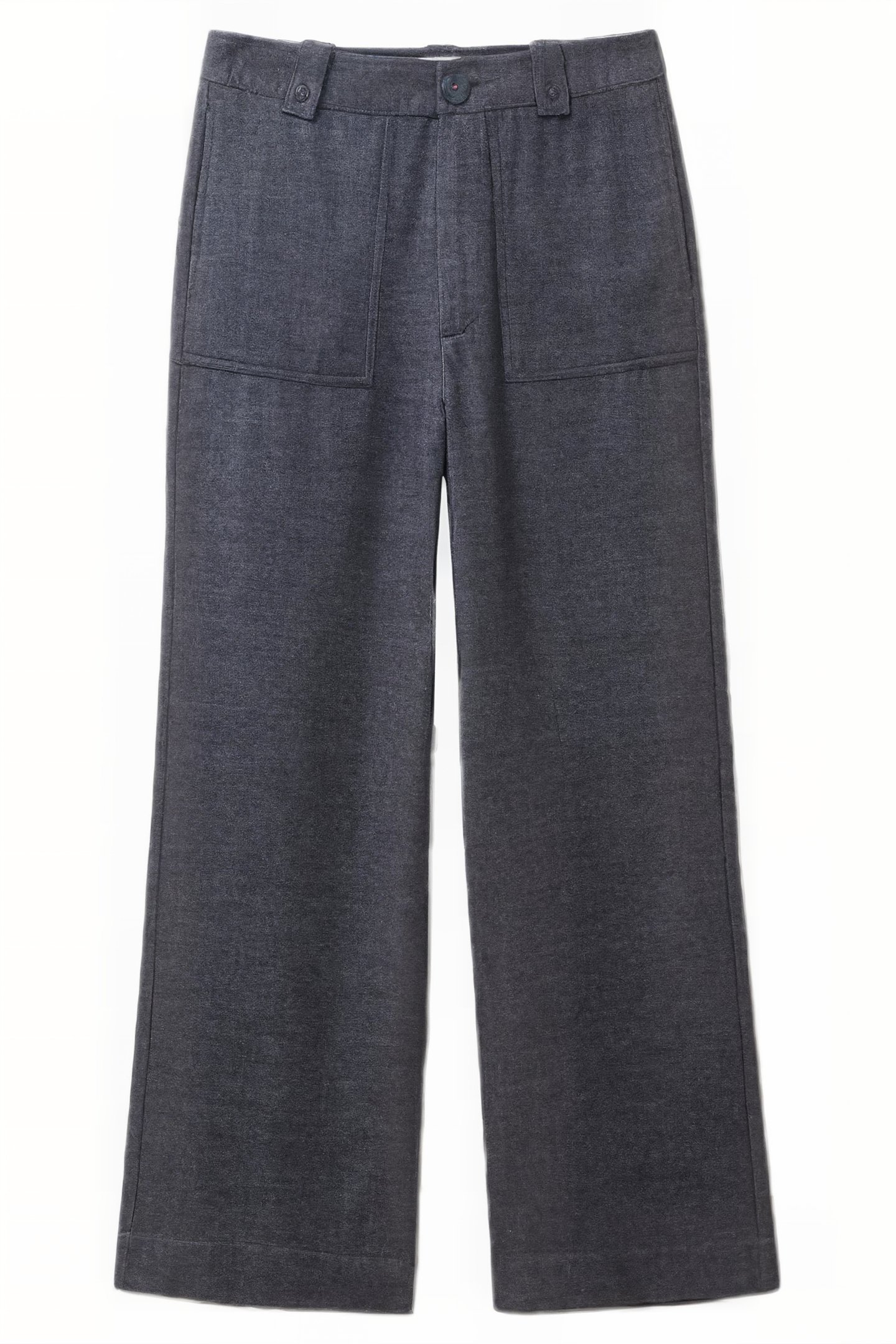 BELLE TWEEDY WIDE LEG TROUSER GREY 1