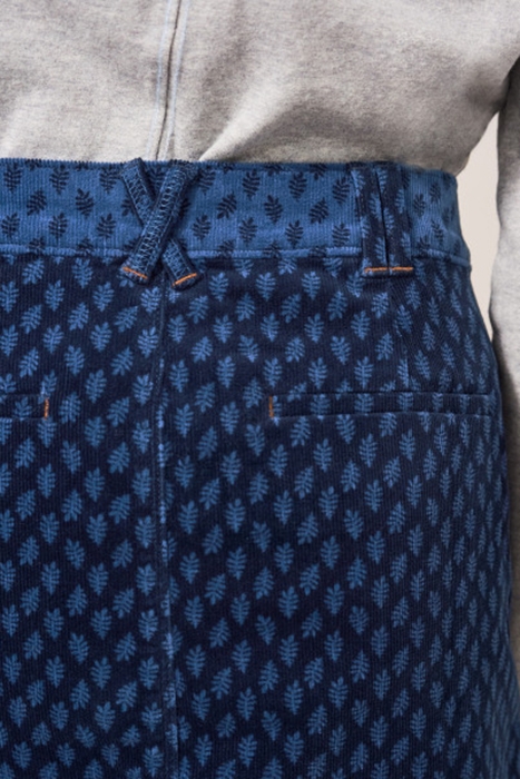 MELODY  CORD SKIRT BLUE 4