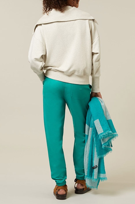 VEGAN LEATHER JOGGER BLUE GRASS 2