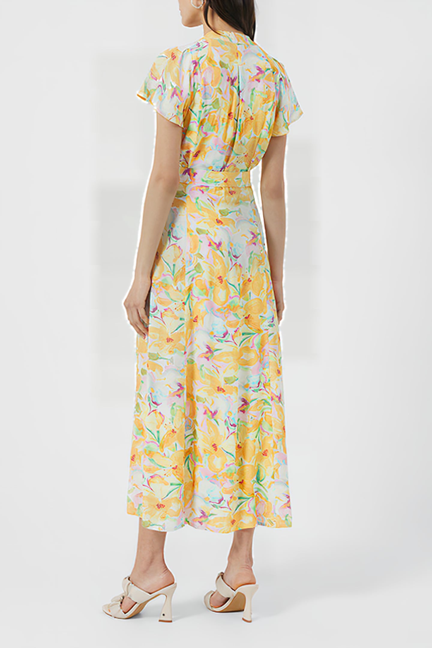 ISADORA DELPHINE S/S MAXI DRES GOLDEN GLAZE/CHLKPIN 3