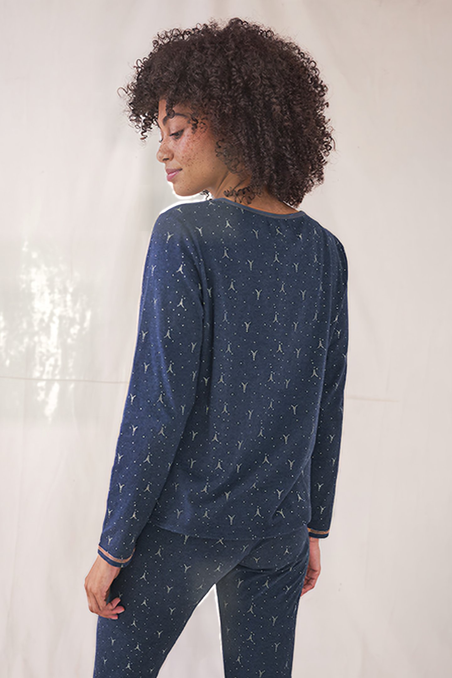 SELENA JERSEY PJ TOP PURPLE PRINT 3