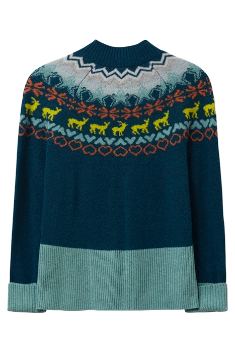 WINTERS WALK CARDI TEAL 4