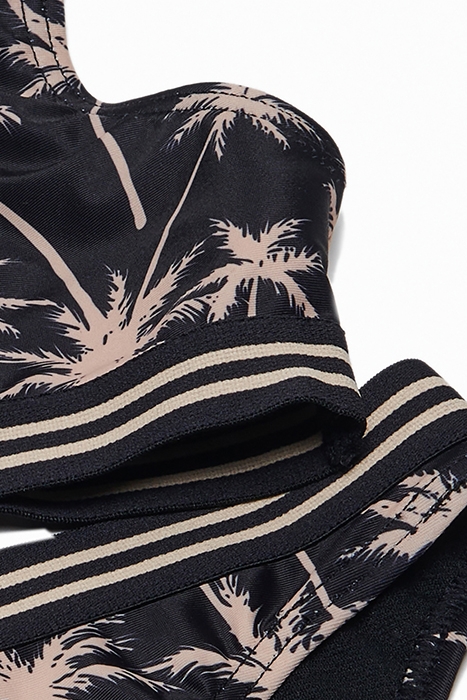 GIRLS CHARLIE BIKINI SET VACATION PALM BLACK 3