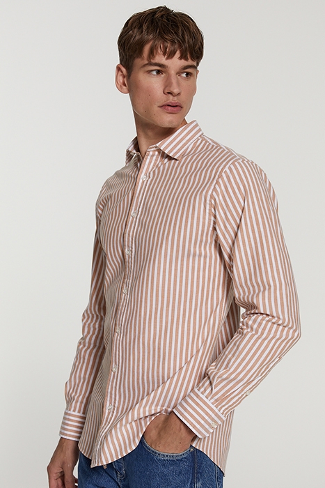 MEN OXFORD SHIRT ORLANDO LIGHT COGNAC 2