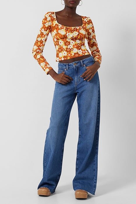 REBECA ASTRIDA ECO MED JRY TOP AMBER YELLOW MULTI 5