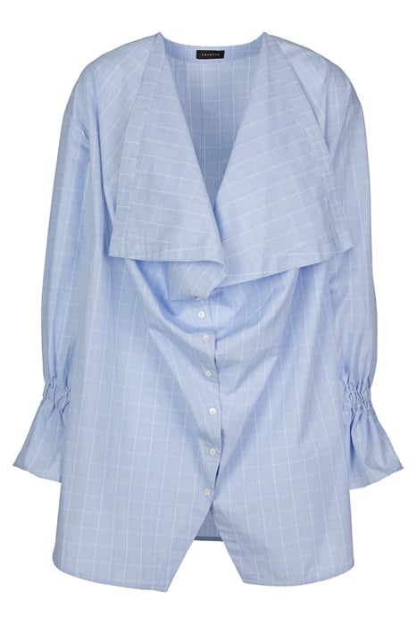 BOW SHIRT CHECK LIGHT BLUE 4