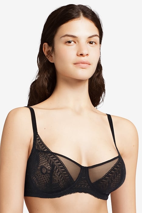MINDSET - HALF-CUP BRA BLACK 1