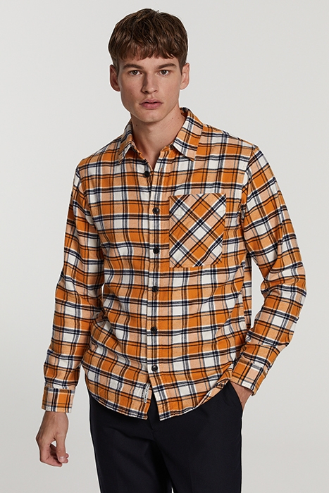 MEN CHECK SHIRT LUKE ANTIQUE YELLOW 2