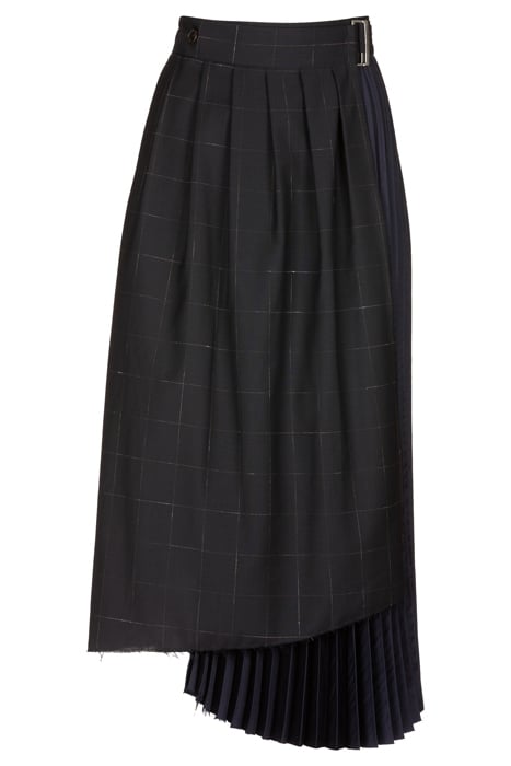 CRUSH SKIRT NAVY 4
