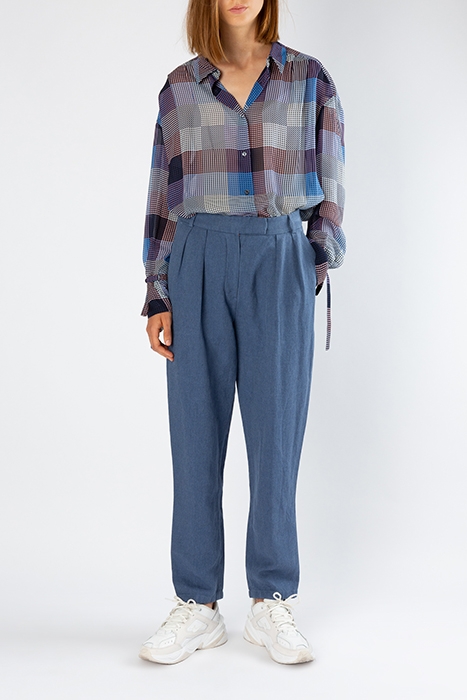 STENCIL TOP SILVER BLUE PRINT 1