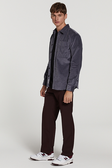 MEN CORDUROY SHIRT DAVE DARK SKY GREY 5